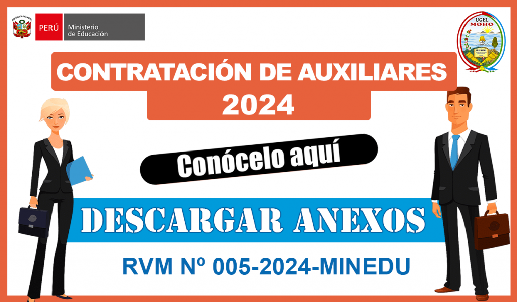 CONTRATACIÓN DE AUXILIARES 2024 UGEL Moho